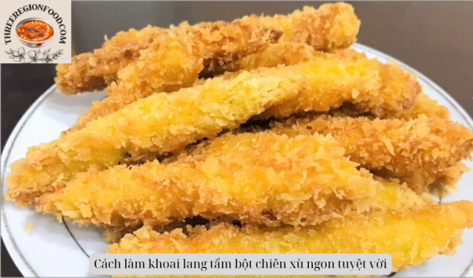 Cách làm khoai lang tẩm bột chiên xù ngon tuyệt vời