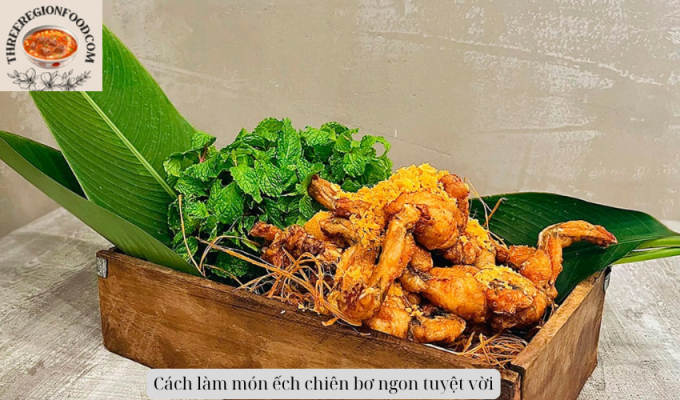 Cách làm món ếch chiên bơ ngon tuyệt vời